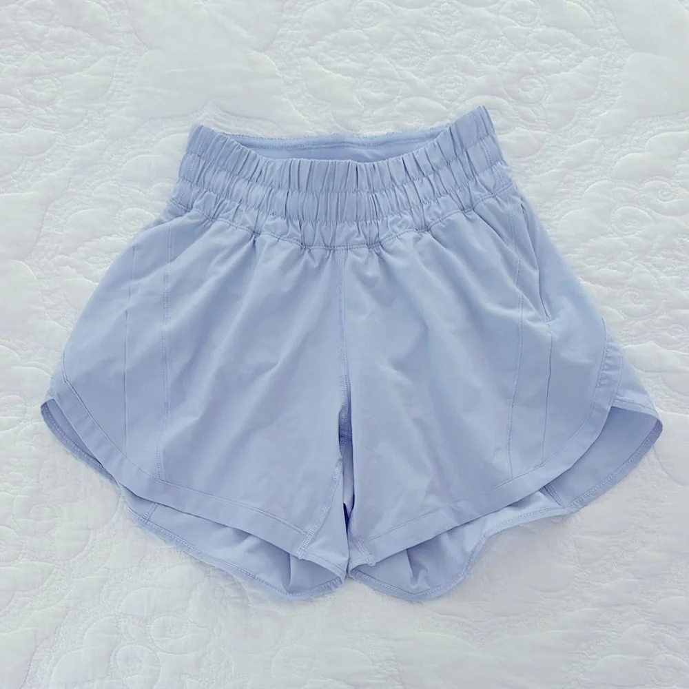 Lululemon Track That 5” Shorts Women’s Size 2 Pastel Blue Athletic Shorts - Picture 3 of 6